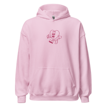 Load image into Gallery viewer, Follow Your Heart Embroidery Hoodie - Pink on Pink (Unisex)
