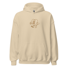 Load image into Gallery viewer, Follow Your Heart Embroidery Hoodie - Brown and Tan (Unisex)
