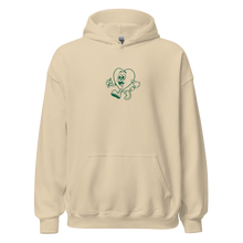 Load image into Gallery viewer, Follow Your Heart Embroidery Hoodie - Green and Tan (Unisex)
