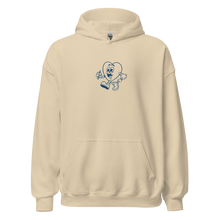 Load image into Gallery viewer, Follow Your Heart Embroidery Hoodie - Blue and Tan (Unisex)

